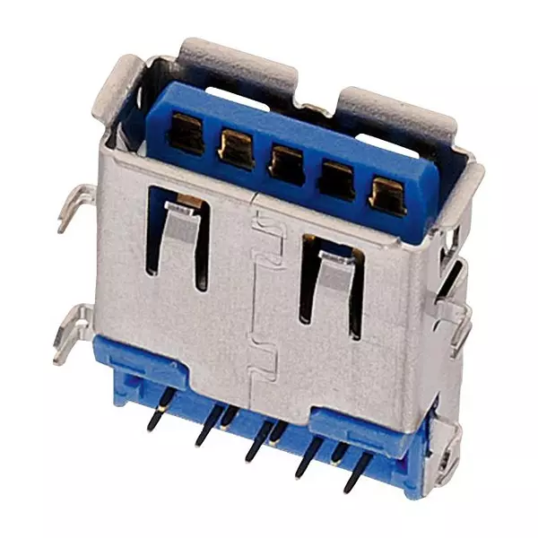 WURTH ELEKTRONIK USB Connector, 3.0 Type A, Rcpt, Tht, 692121230100