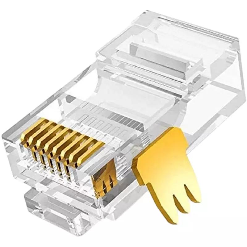FEDUS RJ45 Crimping Plug Male to Male Flat (Pack of 150 Pcs)