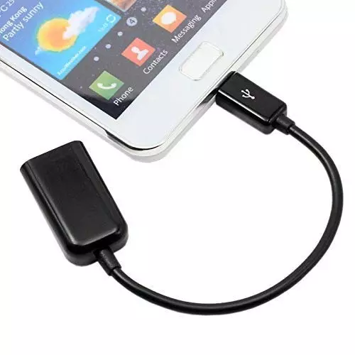 FEDUS OTG Cable Micro USB to USB OTG Cable On The Go for Smartphone and Tablet Black