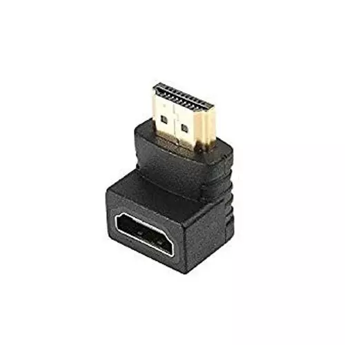 FEDUS HDMI Male to Female Converter Connector L Shape for HDTV, Plasma TV, LED, LCD (Pack of 3 Pcs)
