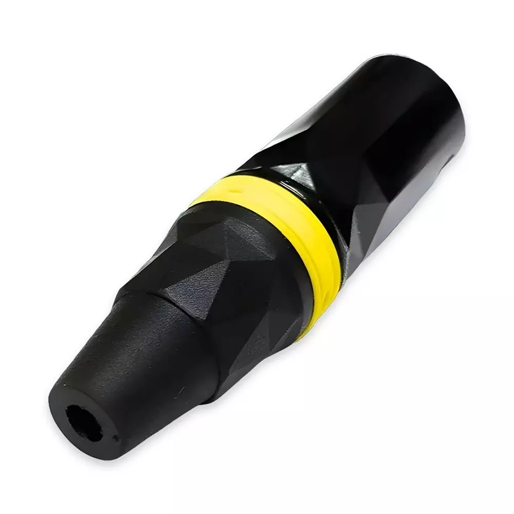 SETMI INDIA XLR Male Cable Connector 3-Pin Carbon Black for 4-8 mm Cable