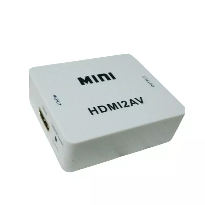 LOTA HDMI to RCA Adapter White with Audio Supports 1080p Full HD Plug & Play, MST-824-LT