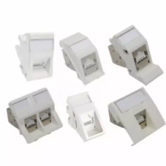 Molex Female Ethernet Connector Clip Mount Cat5e Cat6a 1 Port 1 -Way, 181240031