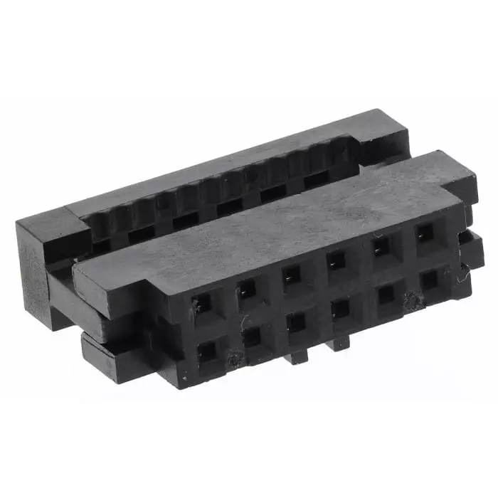 Amphenol ICC 12-Way IDC Connector Socket for Cable Mount 2-Row, 89361-712LF (Pack of 5)