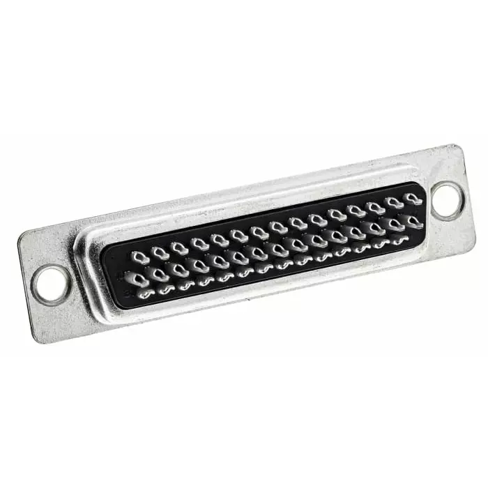 Amphenol ICC 44 Way Panel Mount D-sub Connector Socket 2.29 mm Pitch, 10090770-S444ALF (Pack of 50)