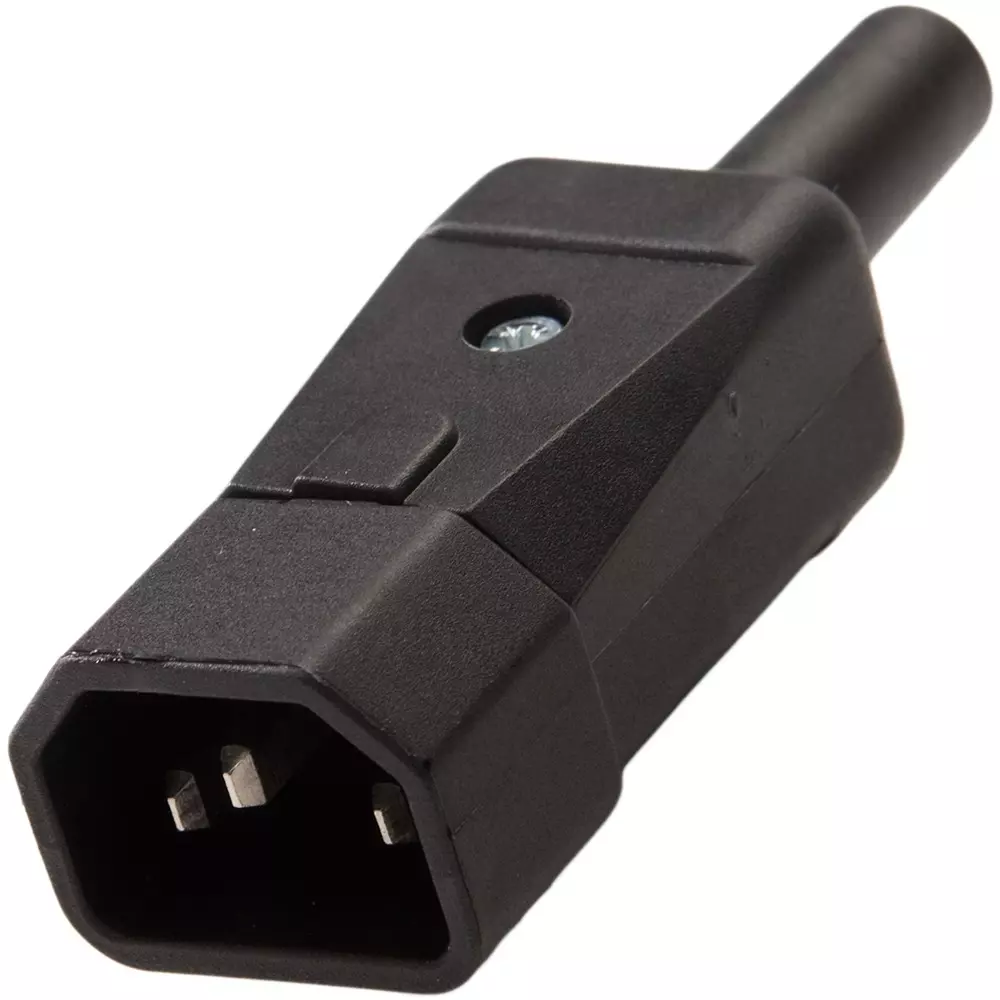 RS PRO IEC Connector Male Straight Screw Termination 10 Amp 250 V 9 mm Max Cable Dia Cable Mount, 2825490