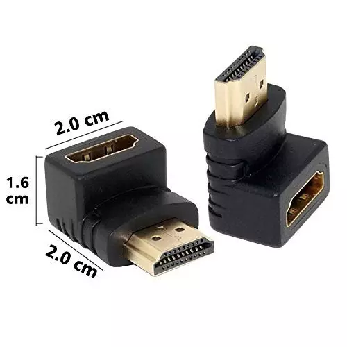 FEDUS L Shape HDMI Male to Female Adapter