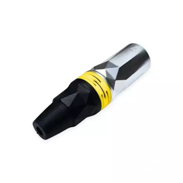 SETMI INDIA XLR Male Cable Plug 3-Pin with Carbon Nickle Diamond-Cut Grip & Gold-Plated Pin