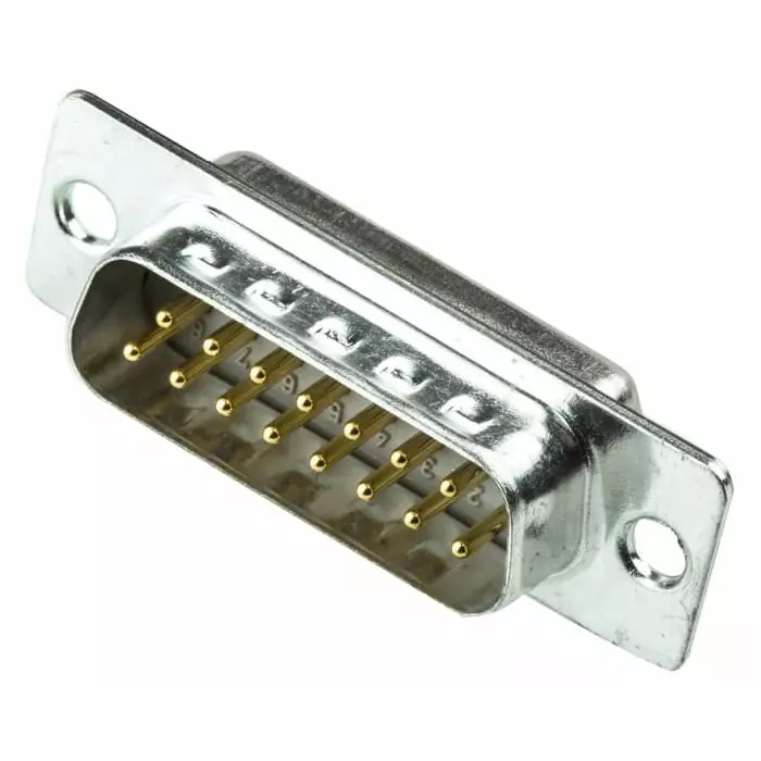 CINCH CONNECTIVITY SOLUTIONS FD 15 Way Panel Mount D-sub Connector Plug 2.76 mm Pitch, FDA-15PTI2/1