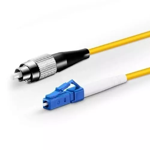 Mak World FC to LC Optical Fiber Patch Cord 9/125 Single-Mode Simplex 5 m Yellow
