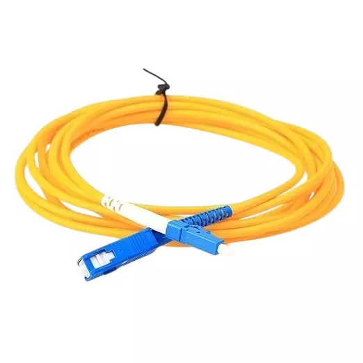 Mak World SC to LC Optical Fiber Patch Cord 9/125 Single-Mode Simplex 5 m Yellow