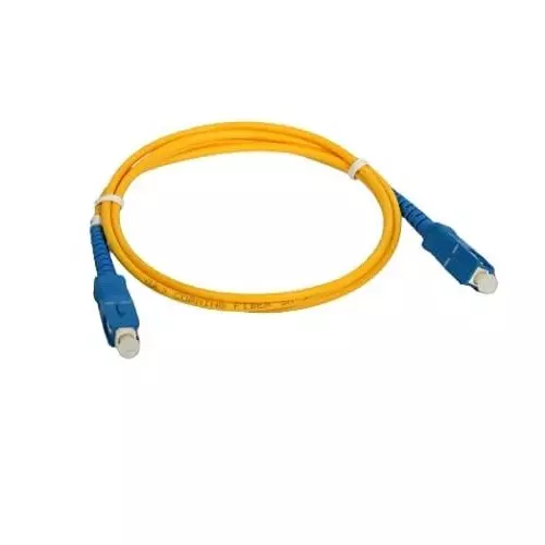 Mak World SC to SC Optical Fiber Patch Cord 9/125 Single-Mode Simplex 5 m Yellow