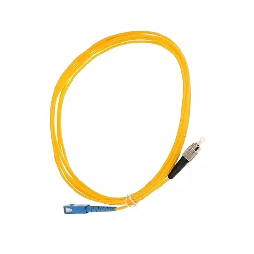 Mak World SC to FC Optical Fiber Patch Cord Single Core 5 m Yellow