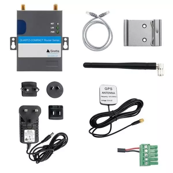SIRETTA Router LAN, Serial Interface, QUARTZ-COMPACT-11-LTE(EU) + ACC