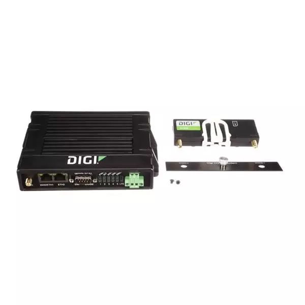DIGI INTERNATIONAL Ethernet Router Ethernet, RS-232 Interface, IX20-W0P4