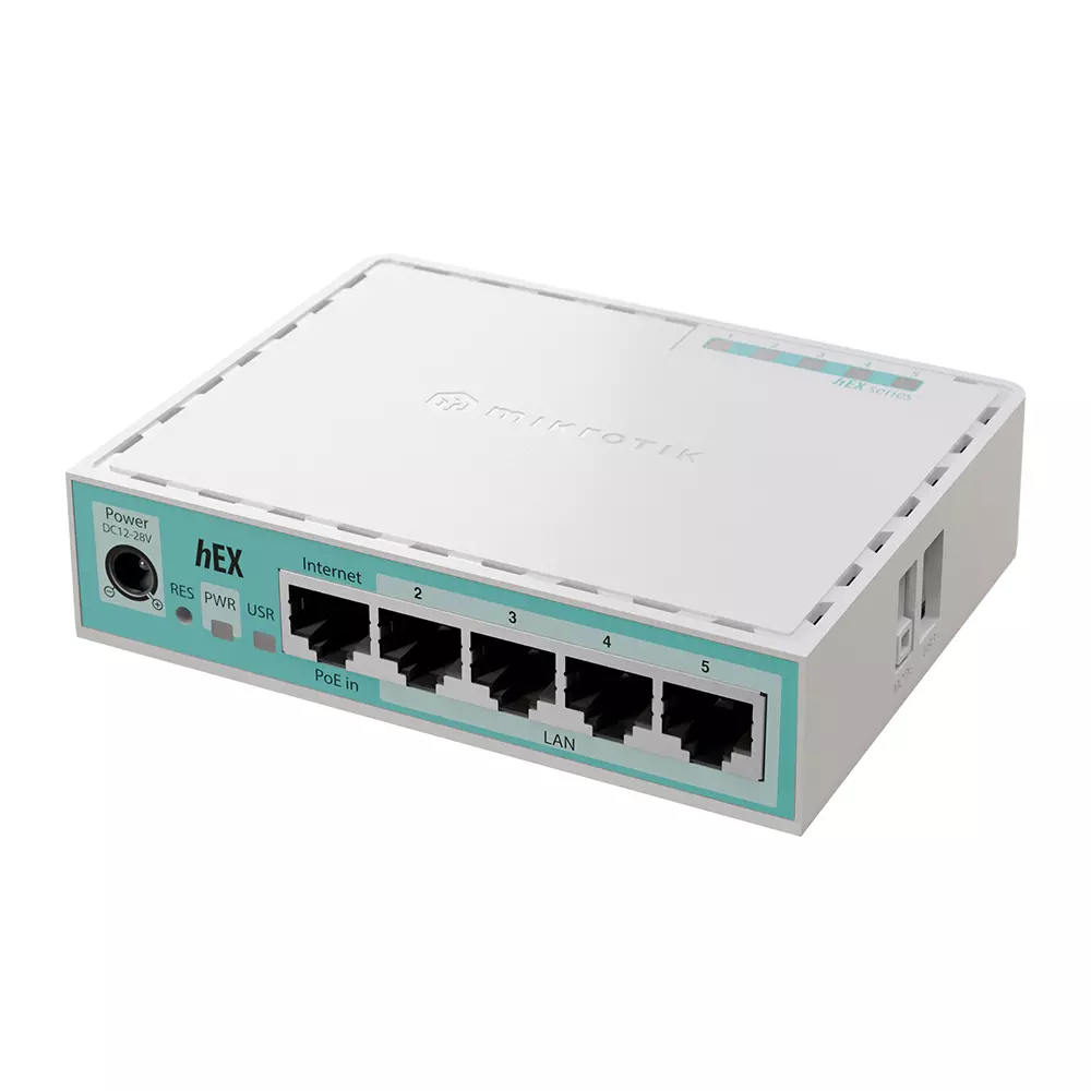 Mikrotik HEX Gigabit Ethernet Router with 5 Port 512 Mb RAM, E50UG