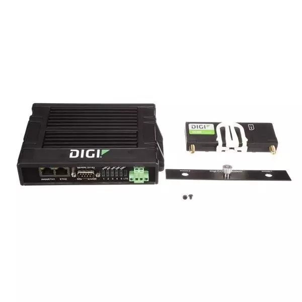 DIGI INTERNATIONAL Ethernet Router Ethernet, RS-232 Interface, IX20-00P4