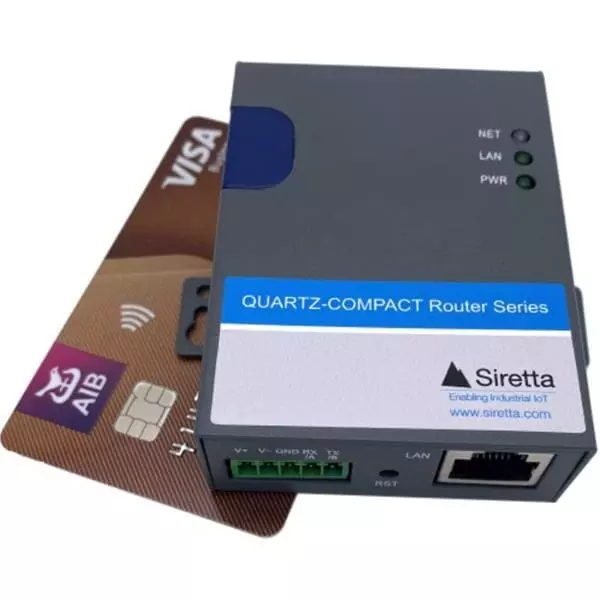 SIRETTA Router RS-232 Interface, QUARTZ-COMPACT-11-LTE (US)