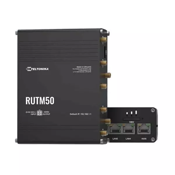 Teltonika Cellular Router -40�C to +75�C 50 V Supply Voltage Max, RUTM50300600