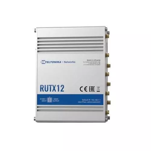 Teltonika Cellular Router Ethernet, RJ-45 Interface, RUTX12000000