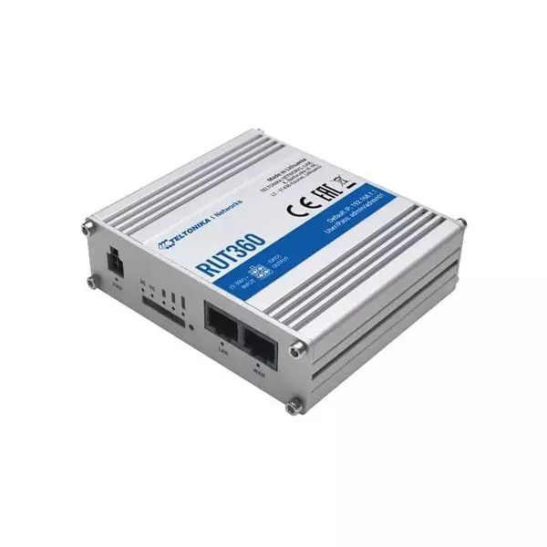 Teltonika Cellular Router Ethernet, WiFi Interface, RUT360100100
