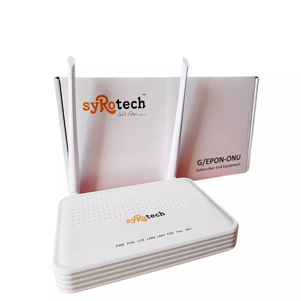 Syrotech Optical Network Unit with 1 GE port, 1 FE Port, 1POTS and WiFi