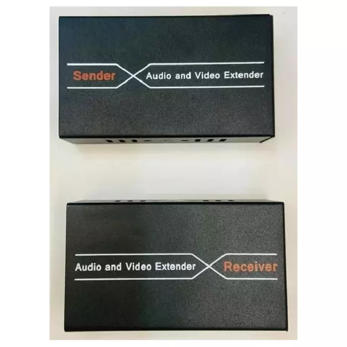 MakWorld Audio and Video Extender 60 m Signal Range 1920x1080 Pixel Supported Resolution , Black