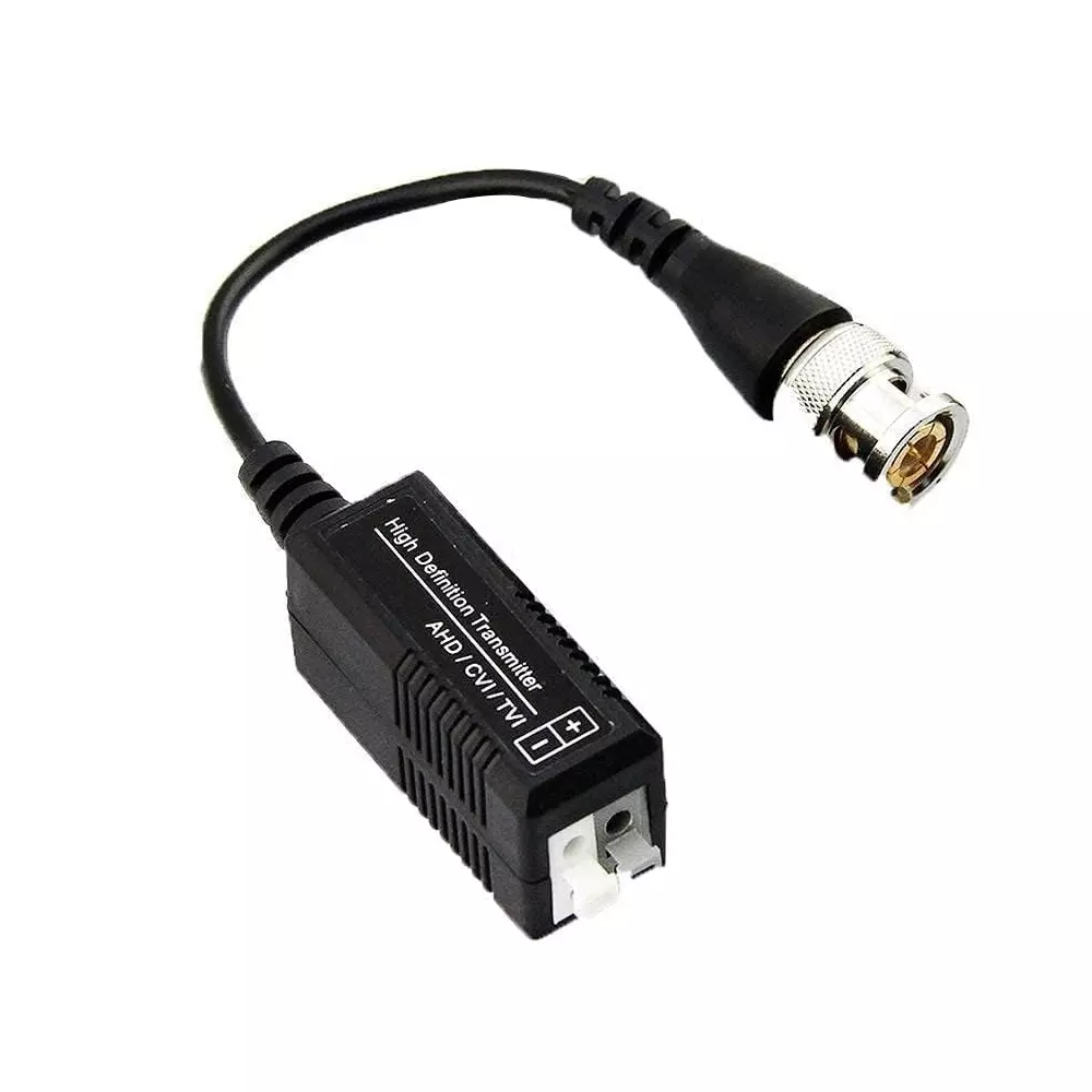 LOTA HD Passive BNC Video Balun Black up to 300 m Video Signal Transmission, MST-1653-LT