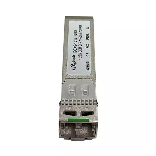 Syrotech SFP 1.25G 120KM BiDi Single Mode Fiber Optical Transceiver Module 1.063-1.25 Gbps Data Rate