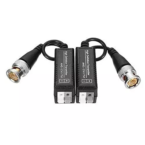 PremiumAV 8MP 4K Passive HD BNC Video Balun Transceiver RJ45 Converter for CCTV & Cameras
