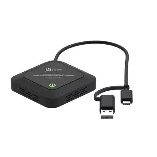 J5Create Wireless Extender Black for USB Cameras, Microphones, Speakers, JVW120