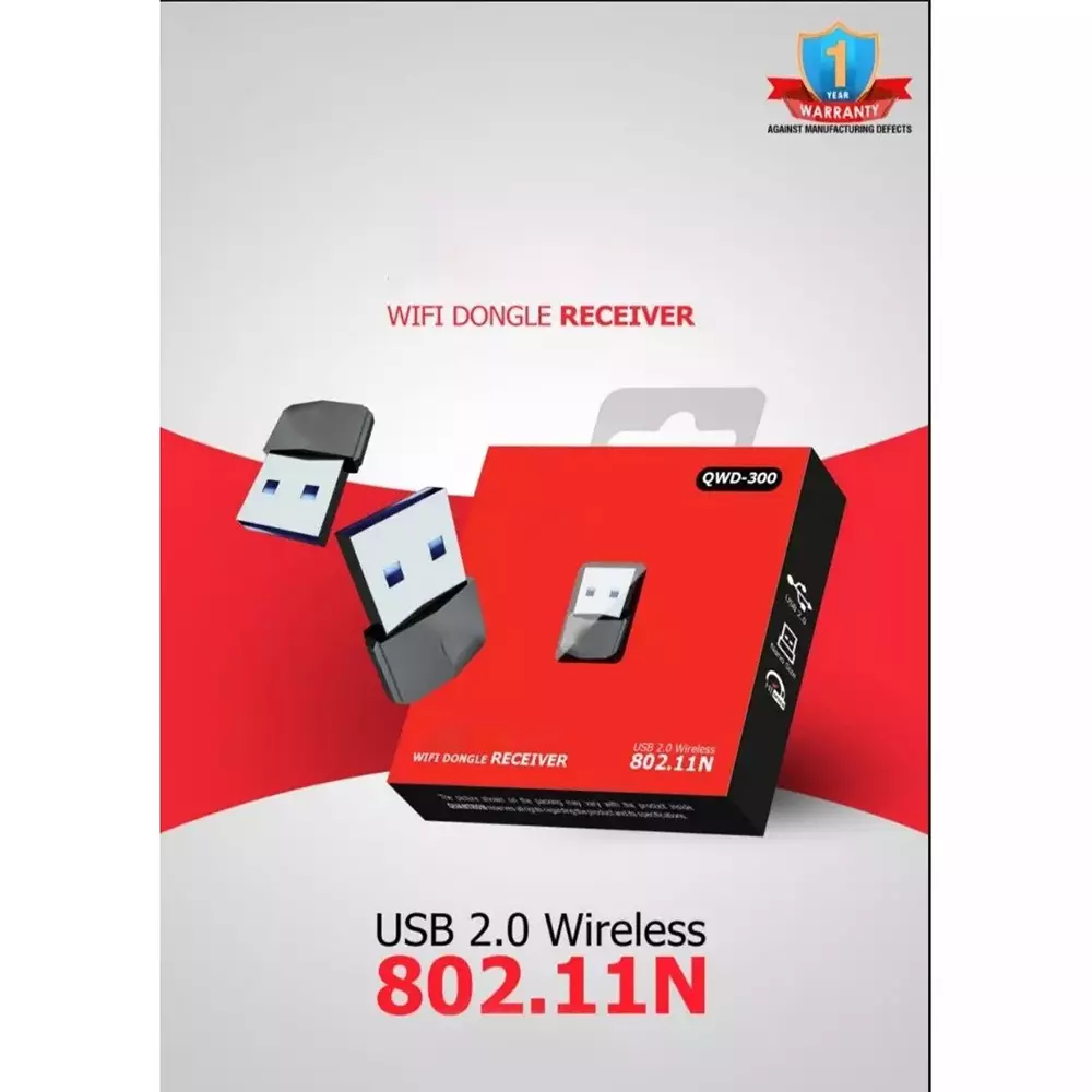 GENERIC Wi-Fi Dongle Micro USB 2.0 Type B for Stable Wireless Network Connection, ‎QN-67