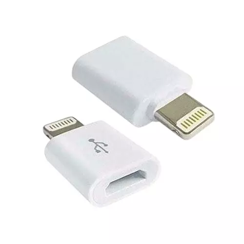 PremiumAV USB V8 to 8-Pin Lightning Adapter for Charging & Data Transfer, Compatible with iPhone, iPad, and Lightning Devices, MST-3196