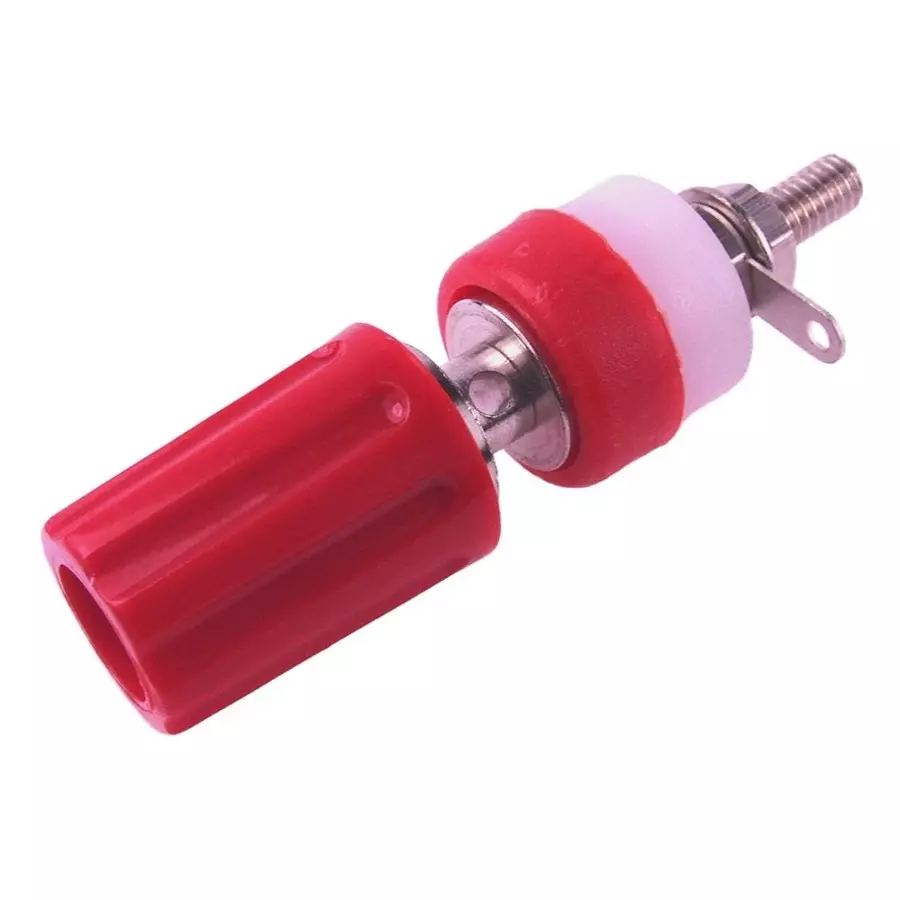 RS PRO Terminal Post Red 60 V DC 15 Amp Polypropylene 4 BA, 2664931 (Pack of 5 Pcs)