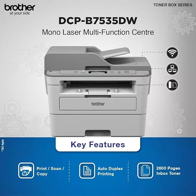 Brother DCP-B7535DW Multi-Function Printer with Automatic 2-sided Printing