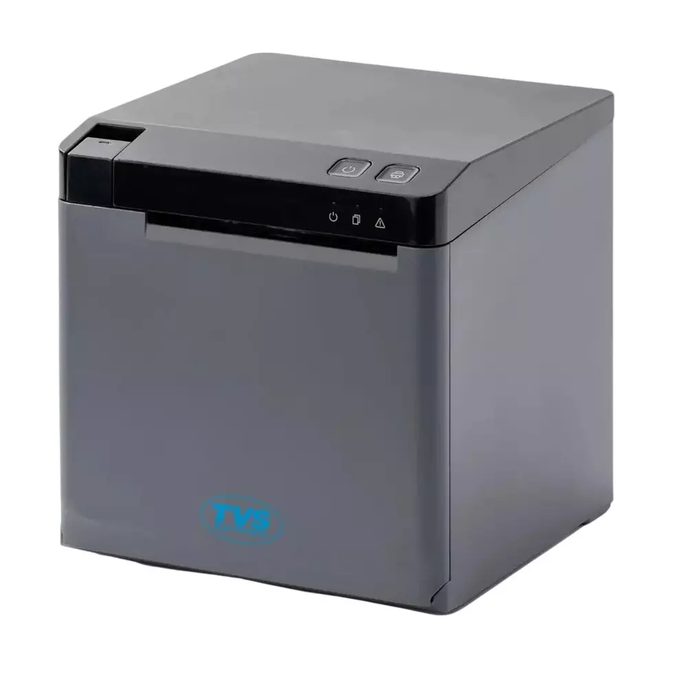 TVS Thermal Receipt Printer 72 mm (3 inch) 203 DPI (8 dots/mm) Max. 230 mm/Sec. Speed Black, RP 3350