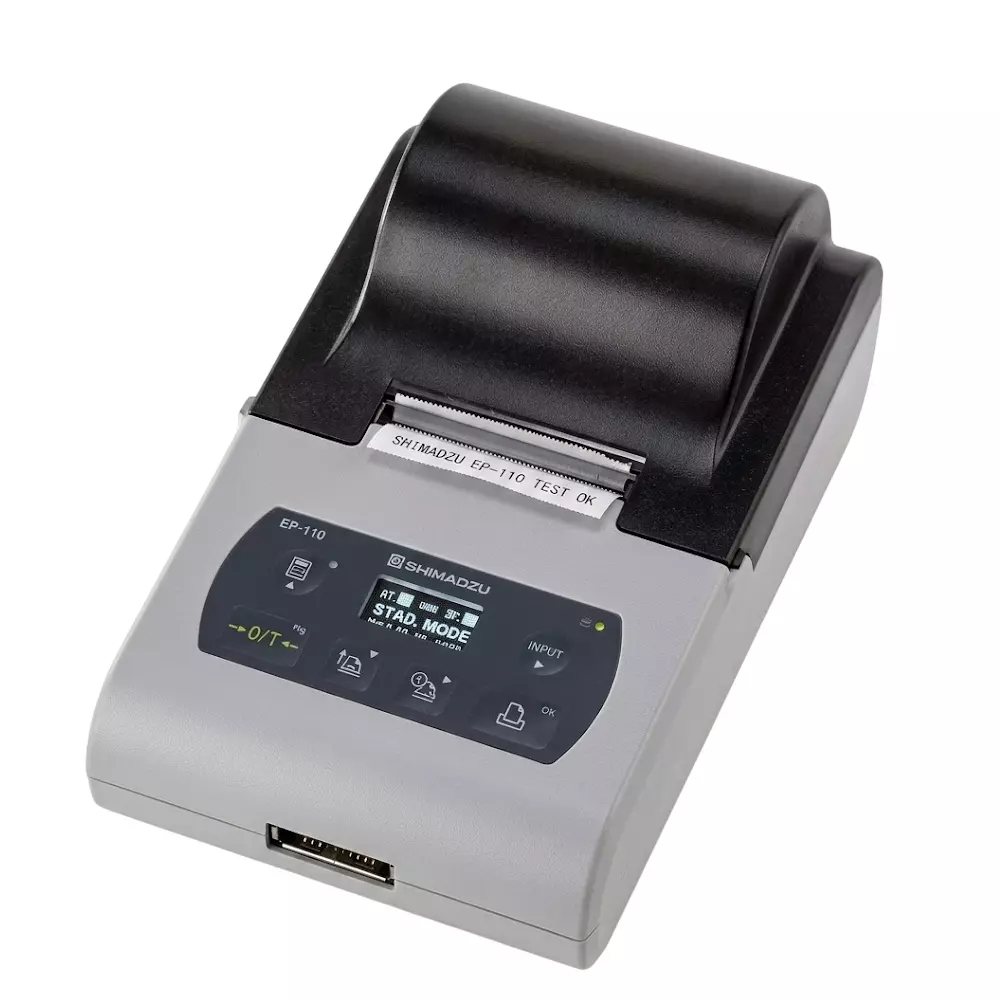 Shimadzu Statistic Printer With AC Adaptor, OLED 128 x 64 Dot Matrix Display Display and Approx. 1.7 lines/sec. Printing Speed, EP-110
