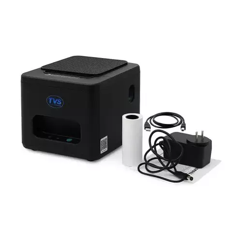 TVS Thermal Receipt Printer USB + RJ11 72 mm (3 inch) 20 DPI (8 dots/mm) and Up to 200 mm/Sec. (Max) Speed Black, RP3200 LITE (USB, LAN