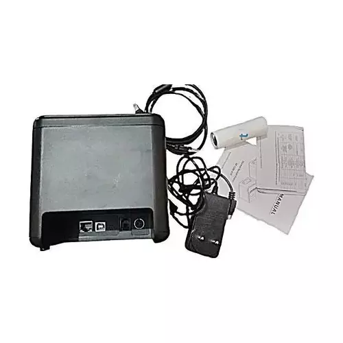 TVS Thermal Receipt Printer USB + RJ11 72 mm (3 inch) 20 DPI (8 dots/mm) and Up to 200 mm/Sec. (Max) Speed Black, RP3200 LITE (USB, LAN