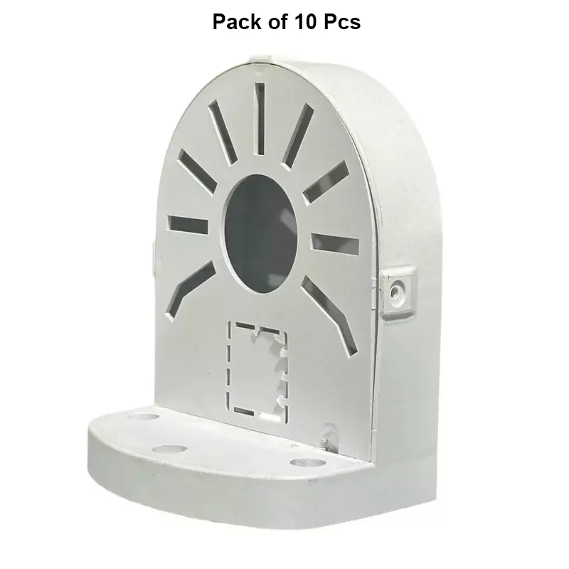 shield-plus-hemisphere-bracket-small-size-with-screw-for-dome-cctv-camera-white-pack-of-10-pcs
