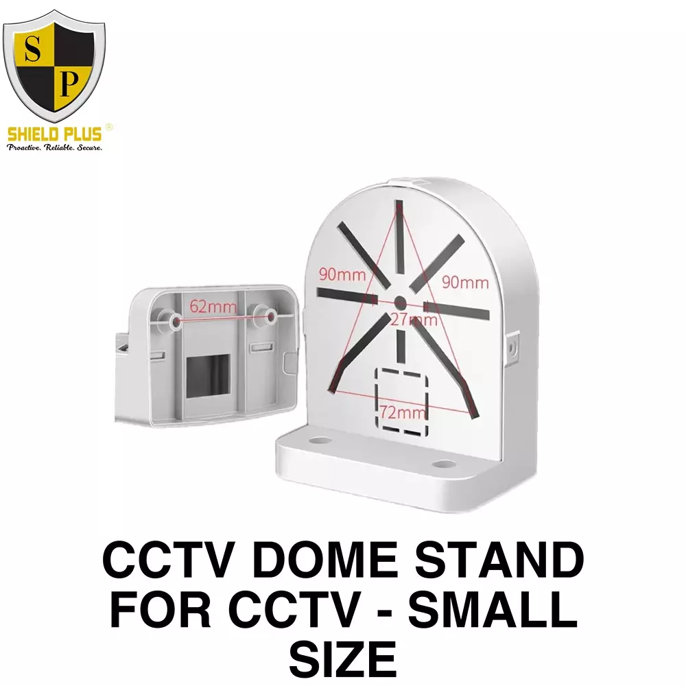 shield-plus-hemisphere-bracket-small-size-with-screw-for-dome-cctv-camera-white-pack-of-10-pcs