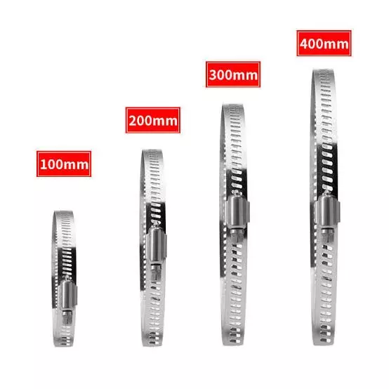 shield-plus-pipe-hose-clamp-stainless-steel-round-pole-mount-200-mm-silver-pack-of-100-pcs