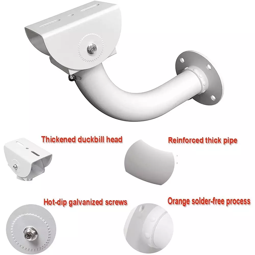 shield-plus-j-bracket-camera-fixed-stand-aluminum-alloy-220-mm-length-white-801-pack-of-50-pcs