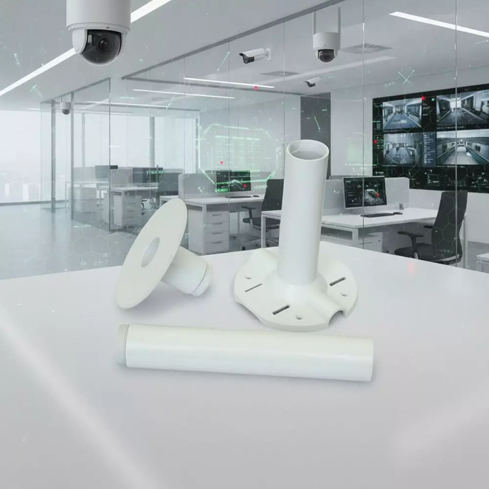 shield-plus-extendable-pole-plastic-ceilingwall-mounted-200-mm-height-110-mm-plate-diameter-white-pack-of-50-pcs