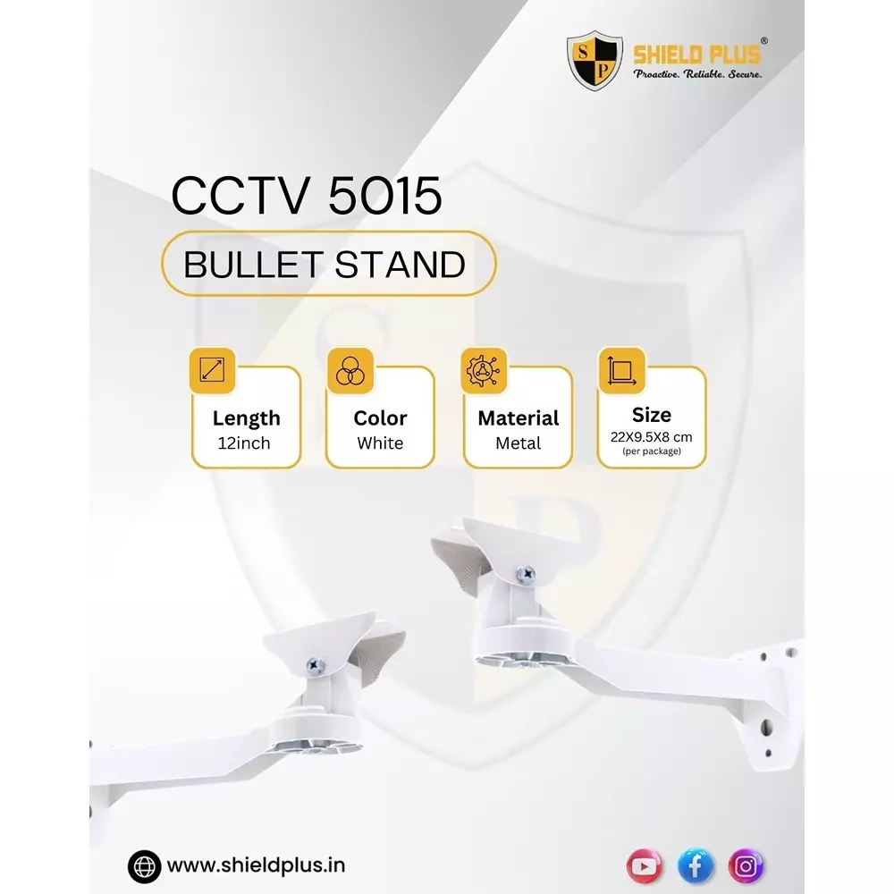 shield-plus-bullet-cctv-stand-3048-cm-12-inch-length-white-5015-pack-of-10-pcs