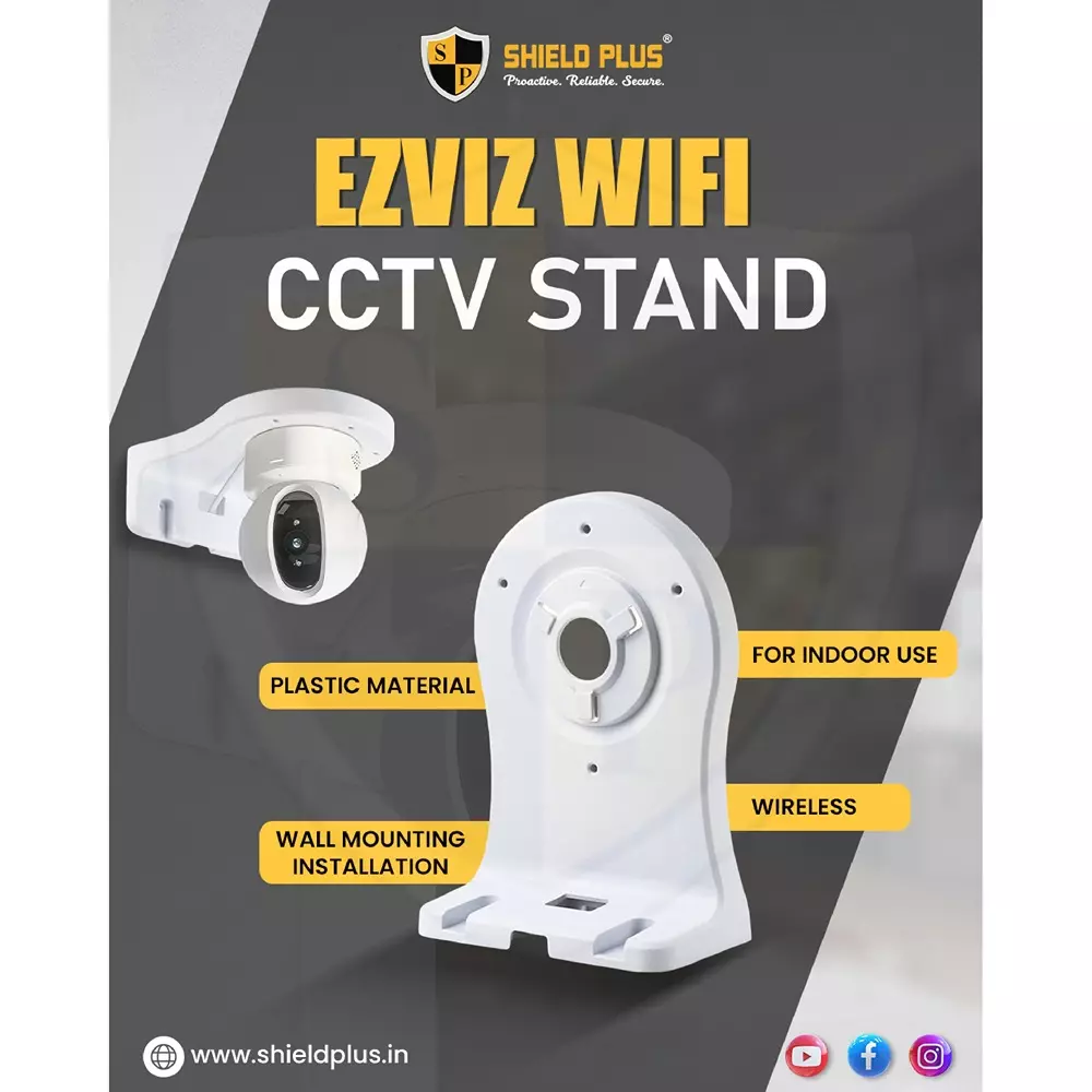 shield-plus-ezviz-wifi-cctv-stand-plastic-for-wifi-cameras-white-pack-of-10-pcs