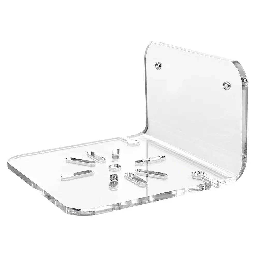 Shield Plus WiFi Stand Acrylic Wall Mounted 300 g Gross Weight, Transparent (Pack of 10 Pcs)