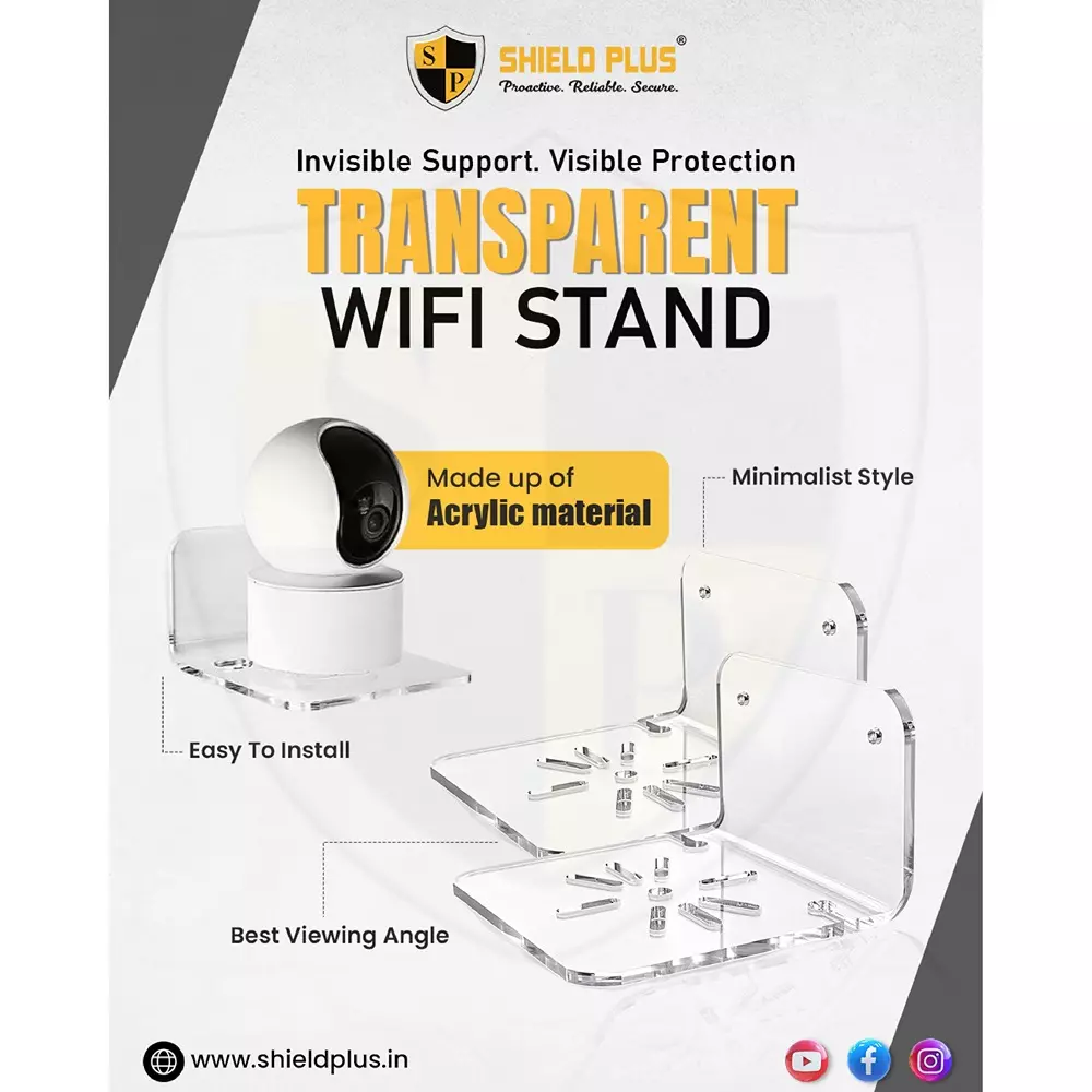 shield-plus-wifi-stand-acrylic-wall-mounted-300-g-gross-weight-transparent-pack-of-10-pcs