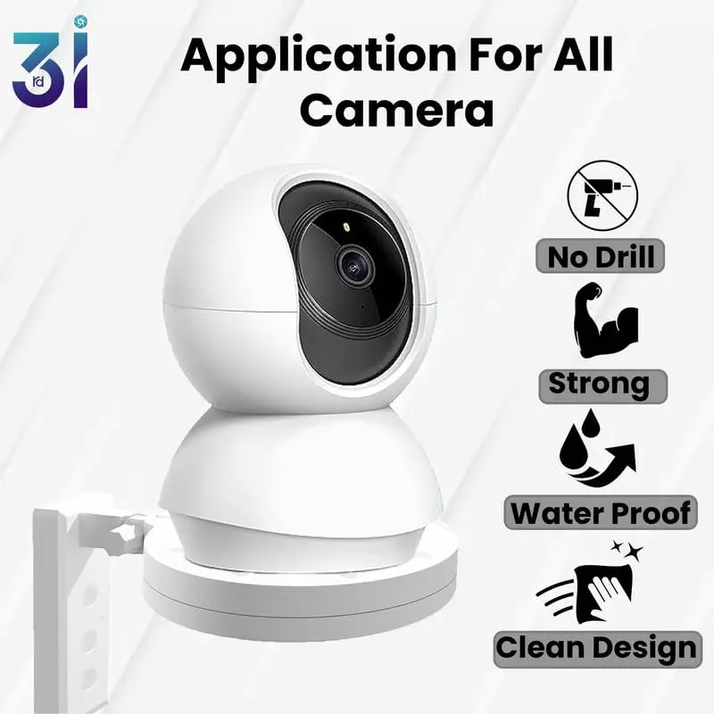 shield-plus-heavy-duty-adhesive-camera-stand-drill-free-wallceiling-mounted-white-pack-of-10-pcs