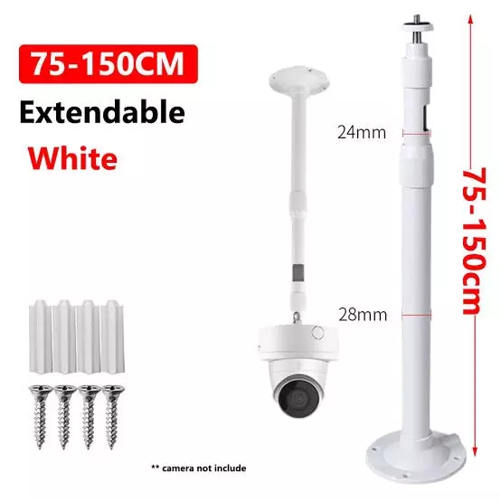shield-plus-telescopic-bracket-aluminium-alloy-powder-coated-ceiling-mounted-75-150-cm-length-white-pack-of-50-pcs